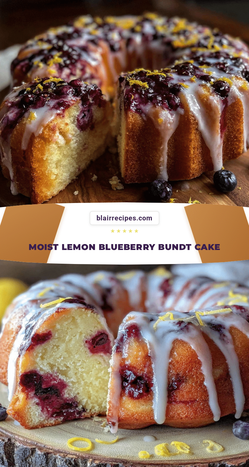 moist lemon blueberry bundt cake recipe