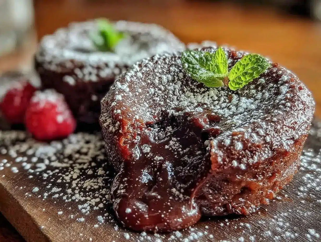molten chocolate lava cakes preparation steps