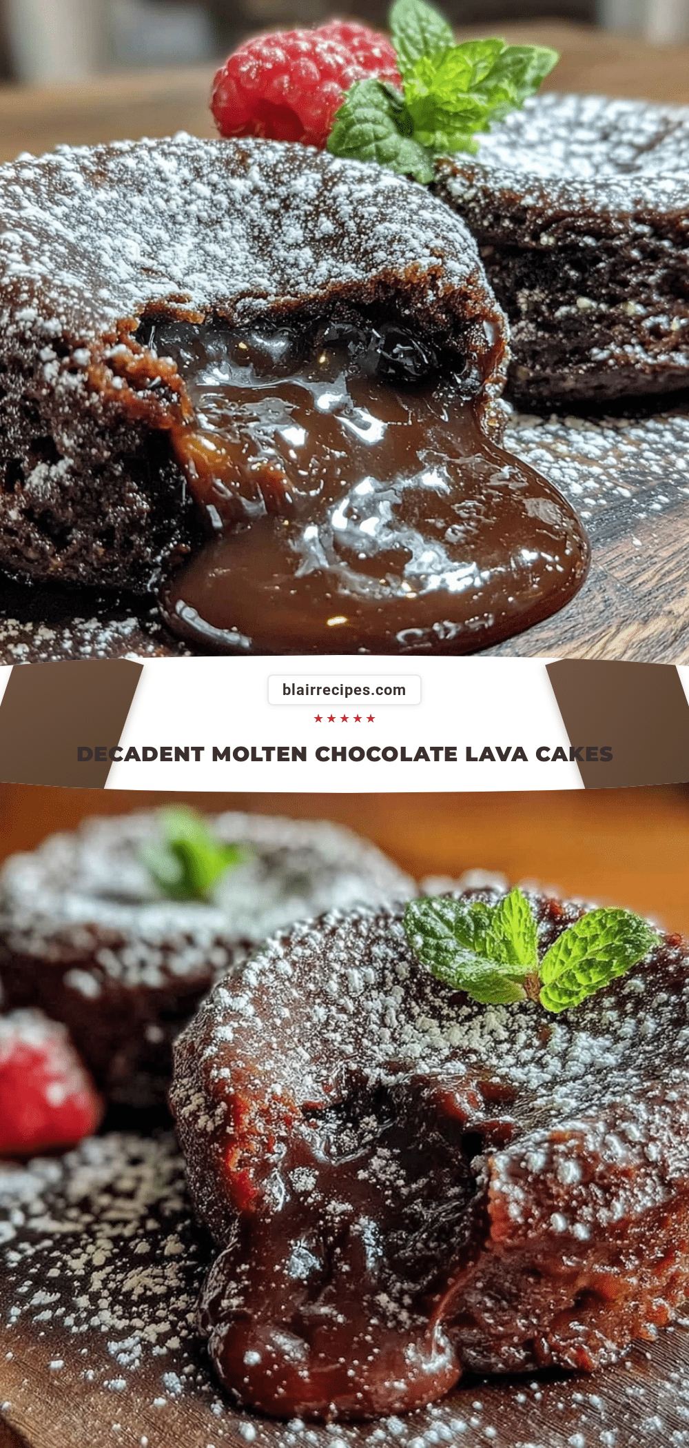 molten chocolate lava cakes recipe