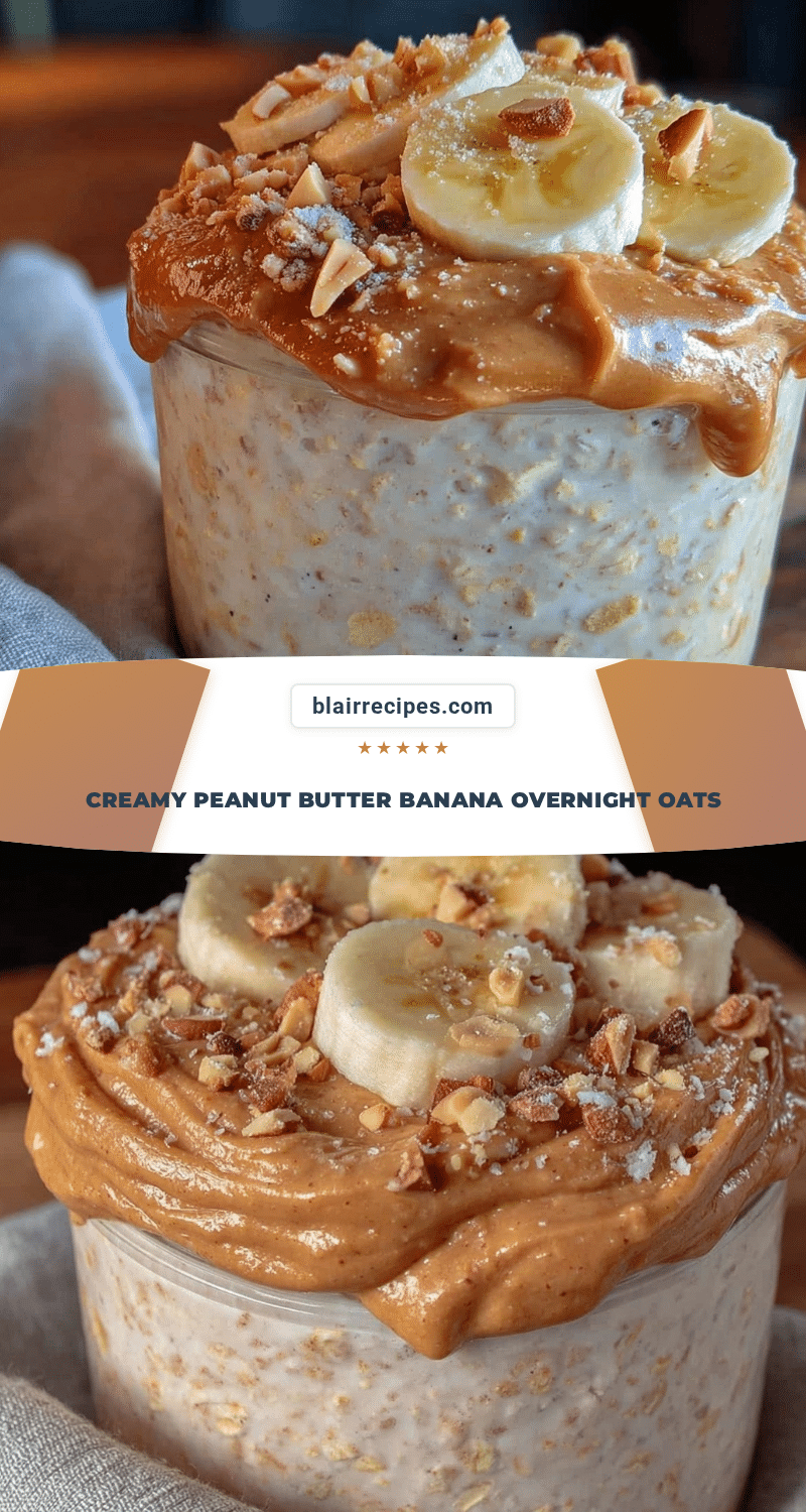 peanut butter banana overnight oats recipe