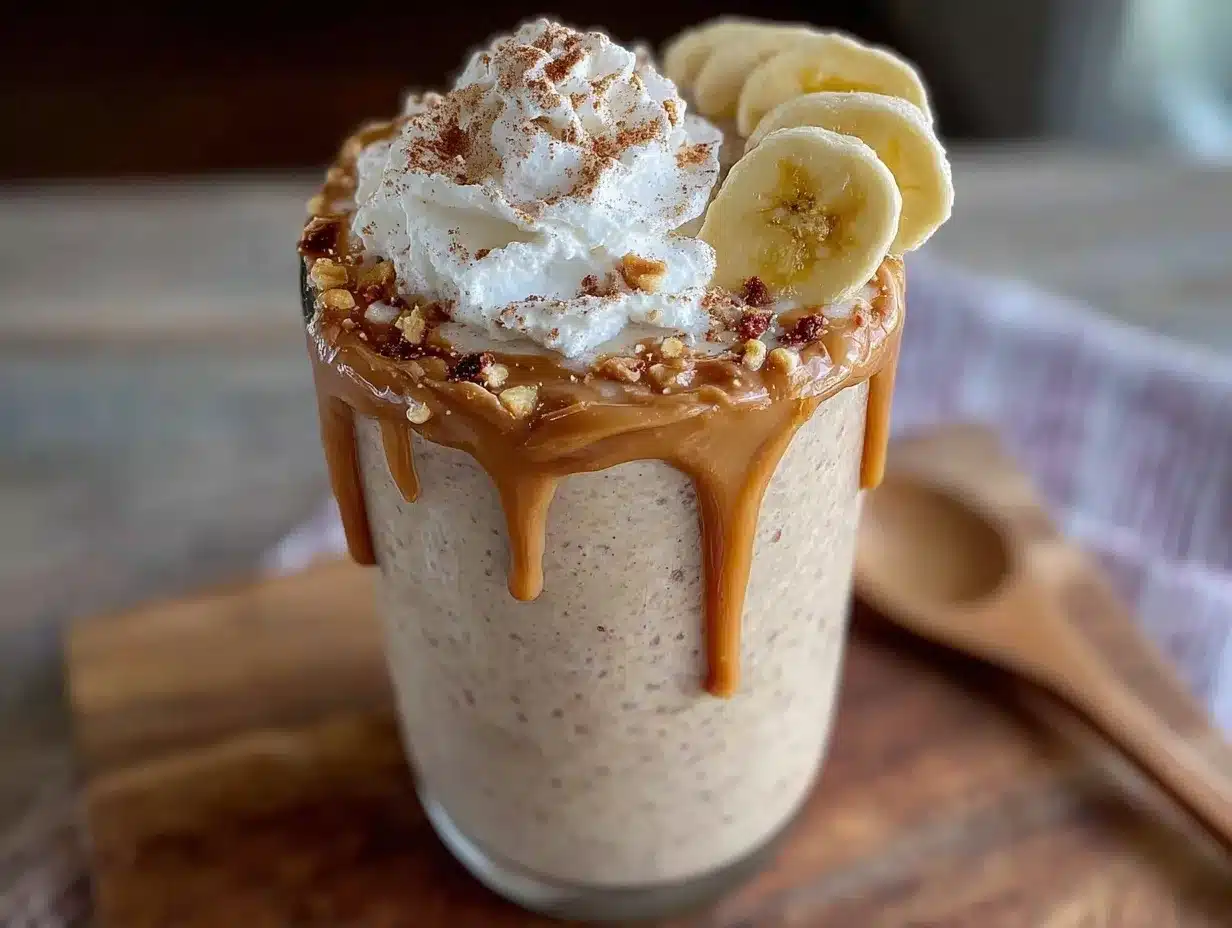 peanut butter banana protein smoothie preparation steps