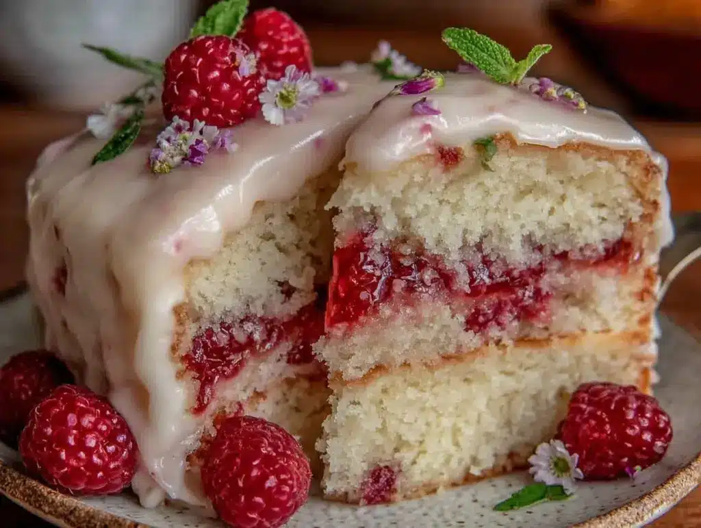 pink lemonade cake - featured image