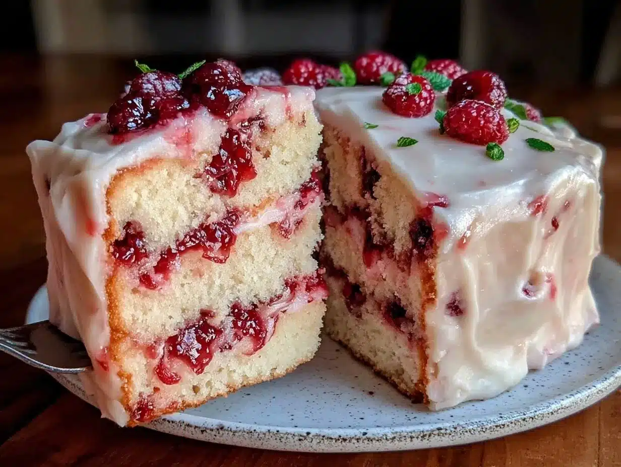 pink lemonade cake preparation steps