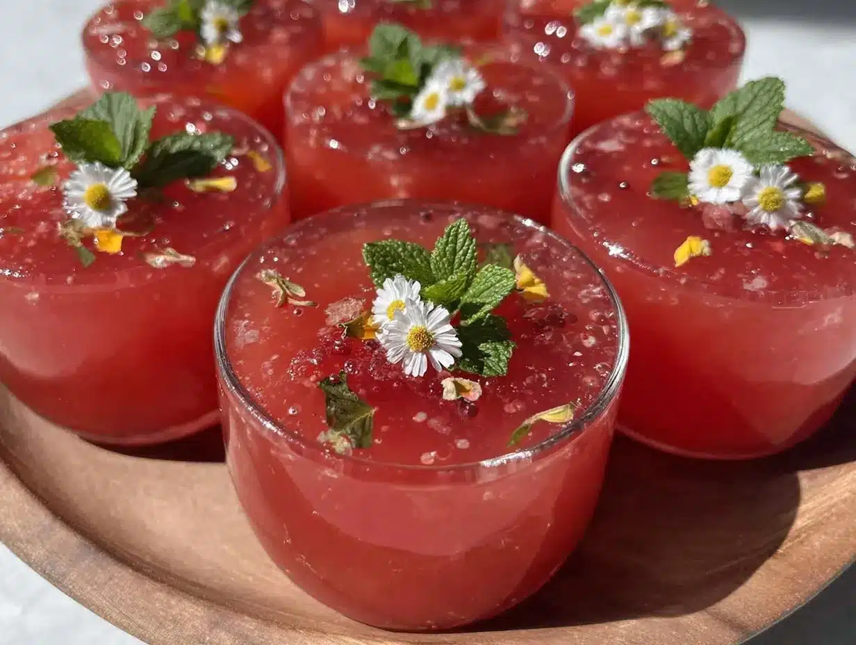 pink prosecco jello shots preparation steps