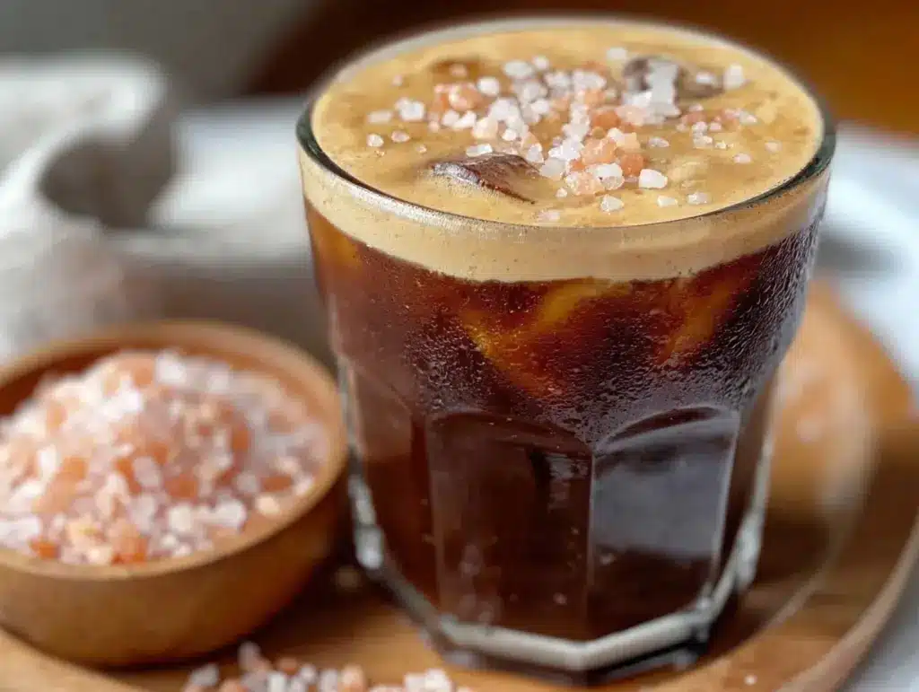 pink salt cold brew coffee - featured image