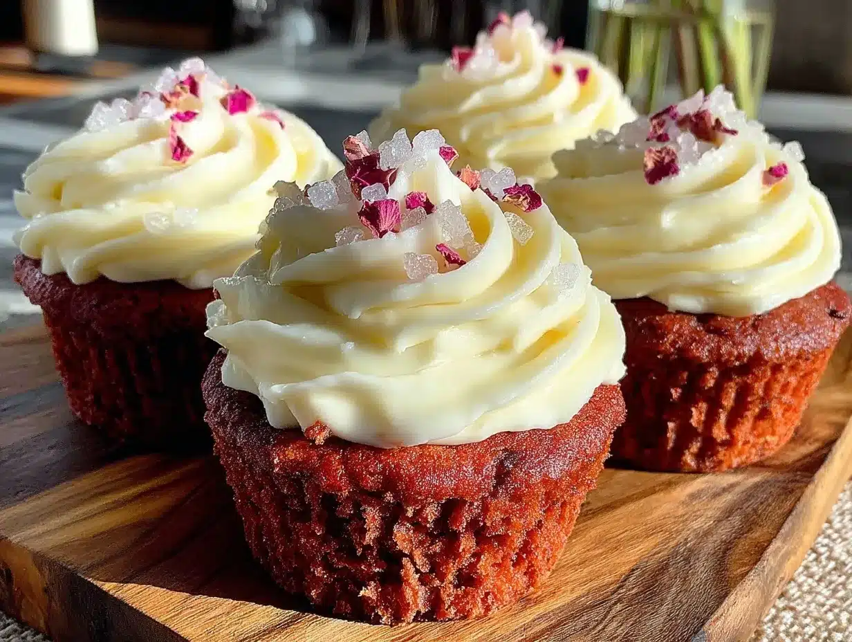 pink velvet cupcakes preparation steps