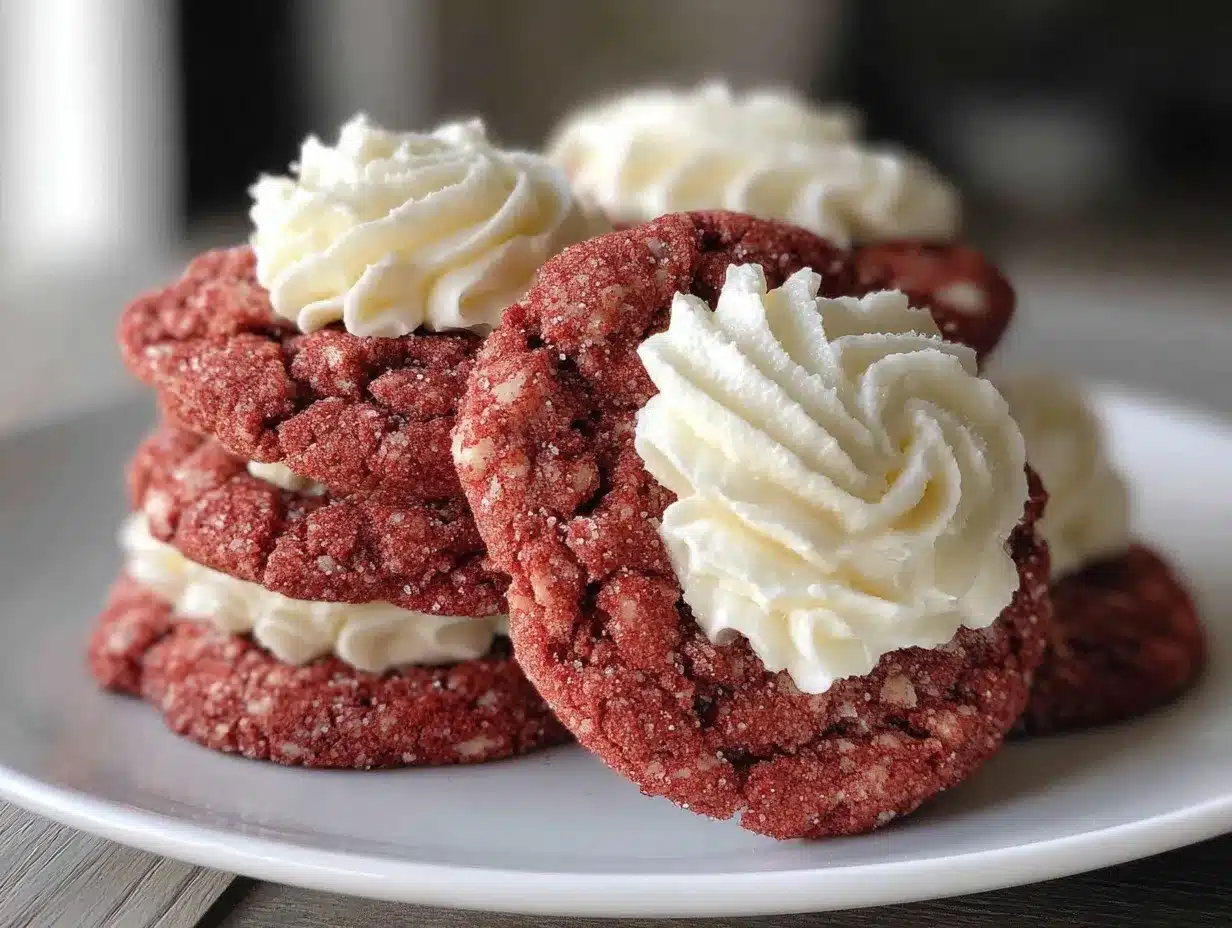 pink velvet sugar cookies preparation steps