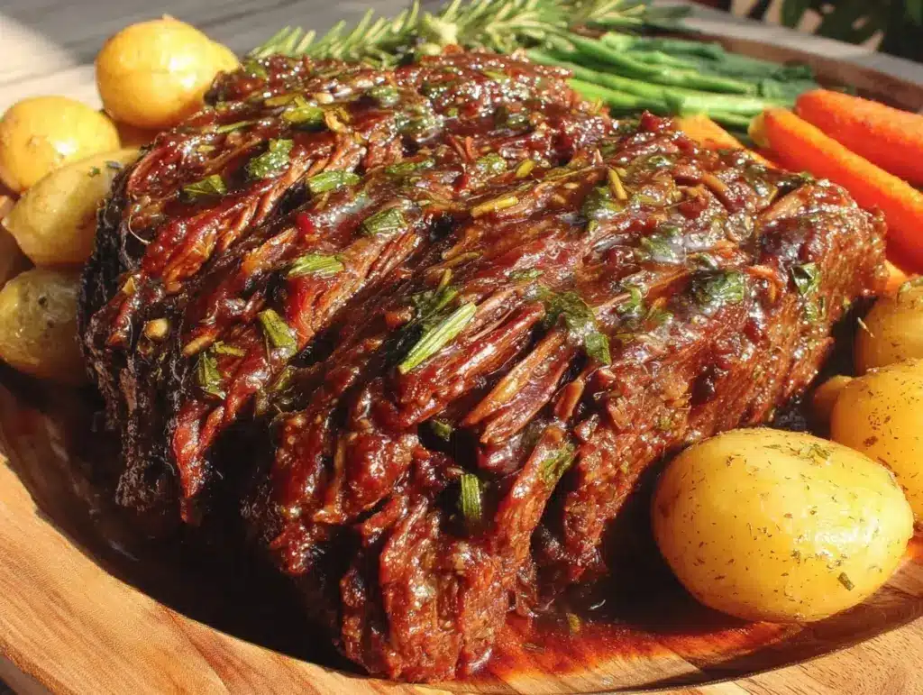 pressure cooker pot roast recipe - featured image
