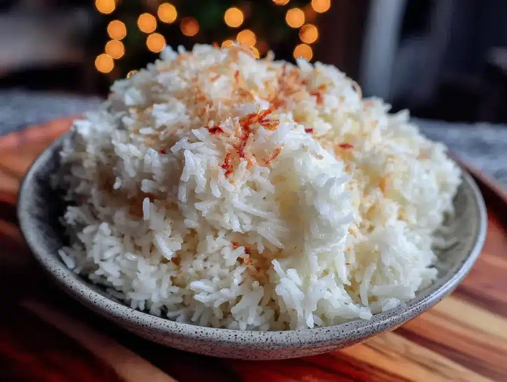 pressure cooker rice recipe - featured image