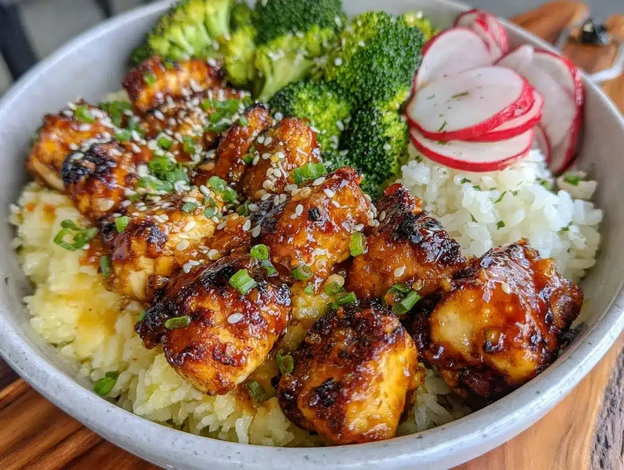 protein-packed chicken and rice bowl preparation steps