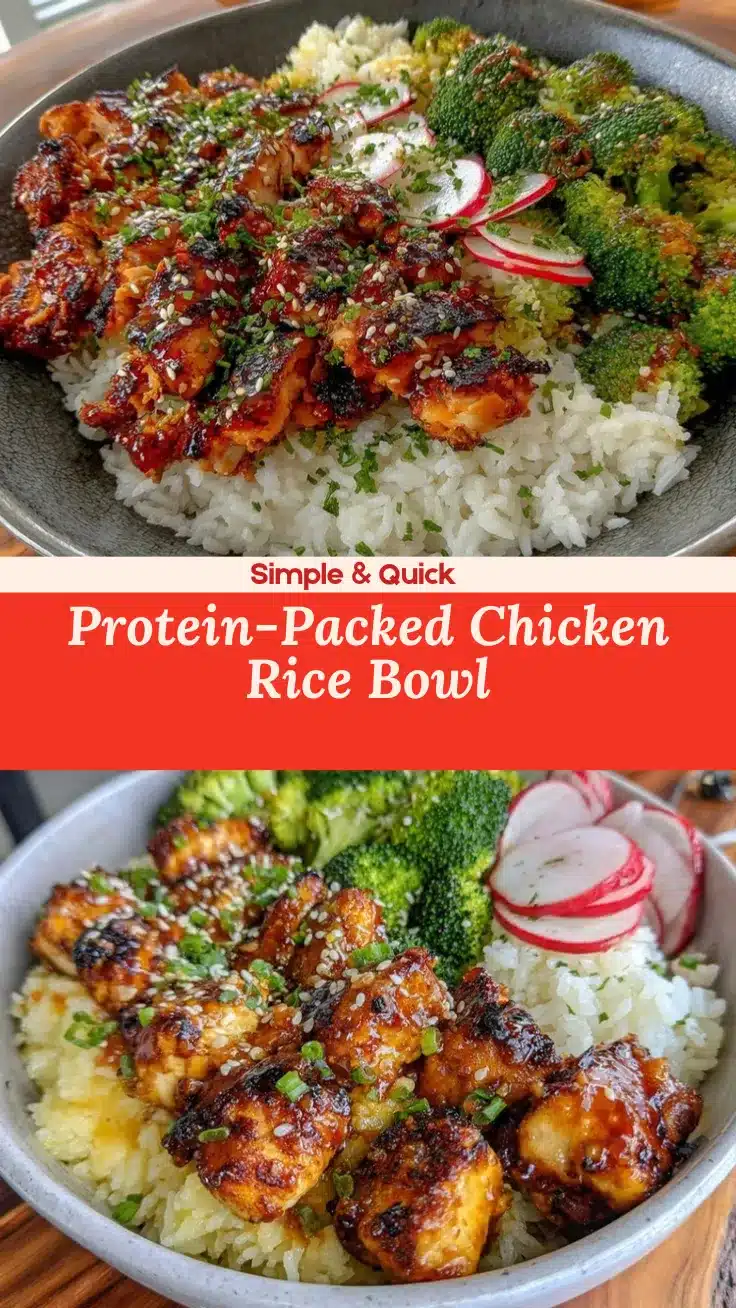 protein-packed chicken and rice bowl recipe