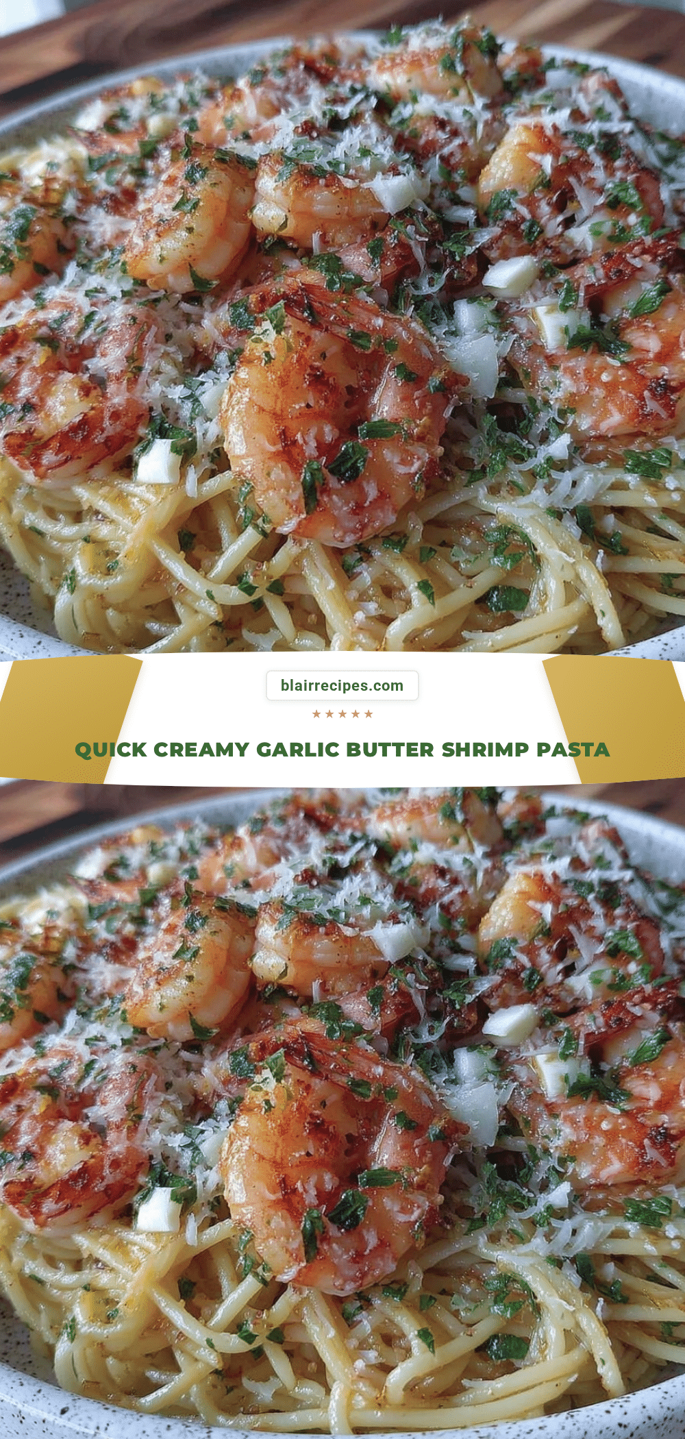 quick garlic butter shrimp pasta recipe