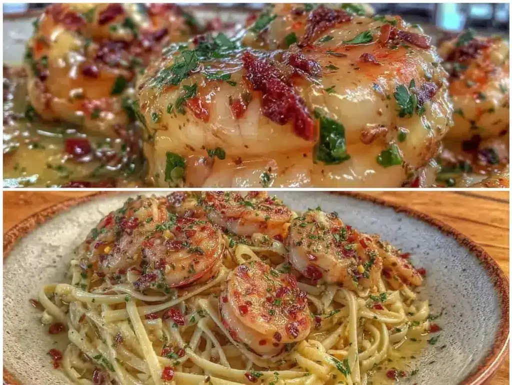 quick garlic butter shrimp scampi - featured image