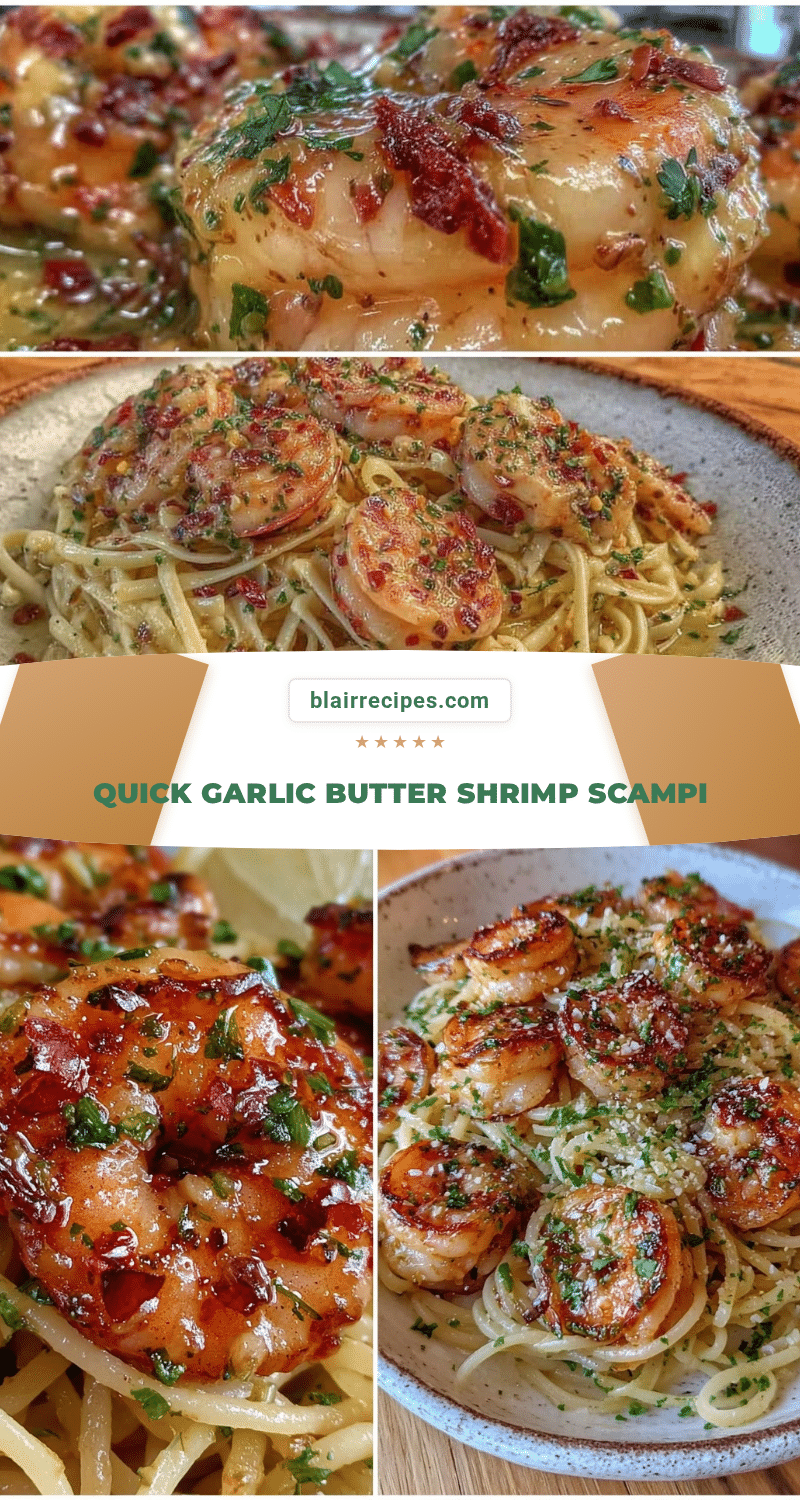quick garlic butter shrimp scampi recipe