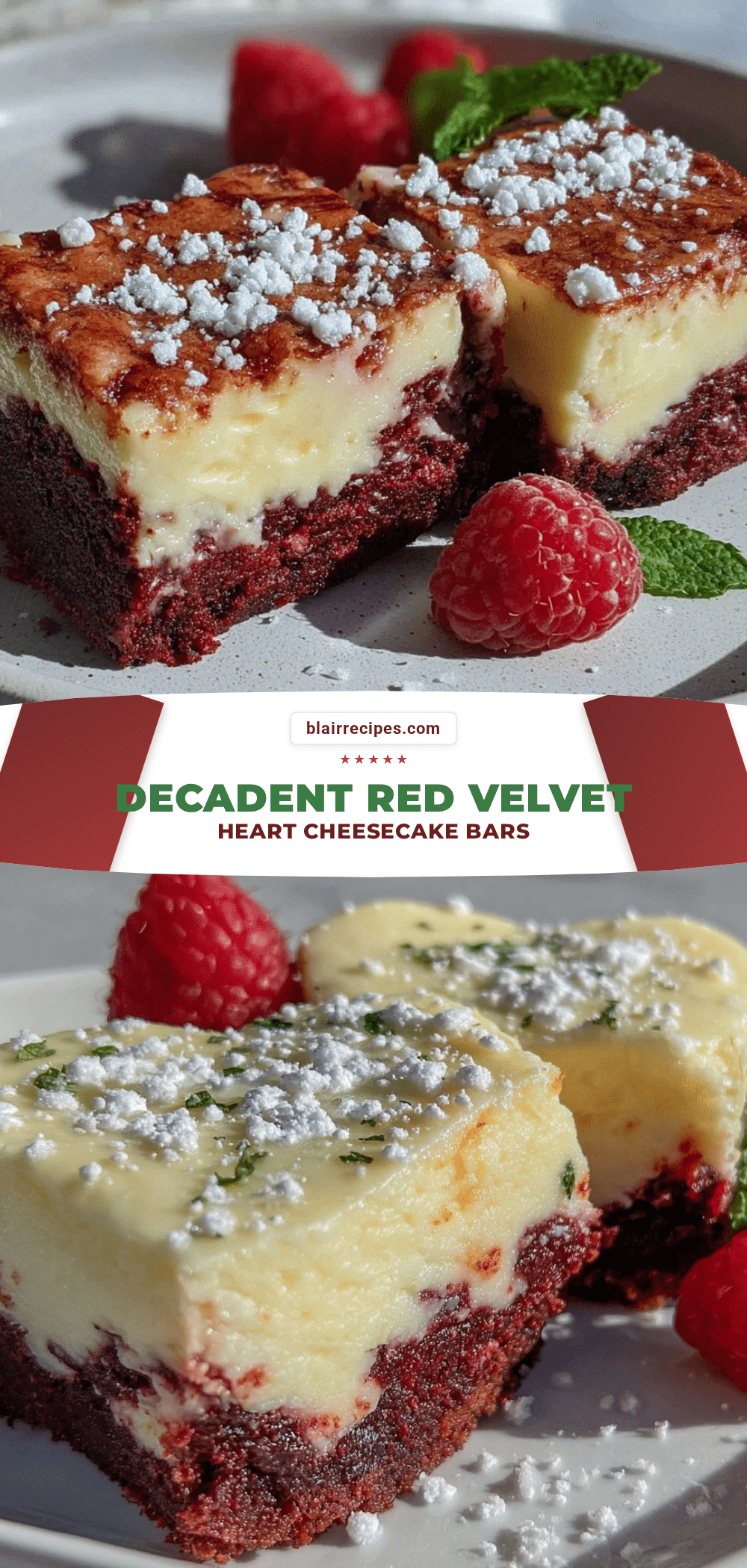 red velvet cheesecake bars recipe