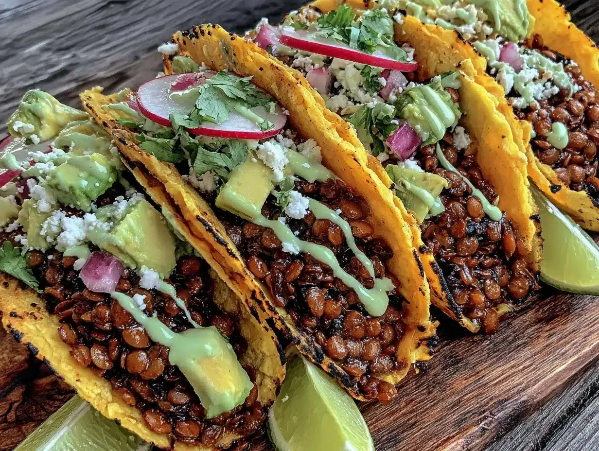 savory lentil tacos preparation steps