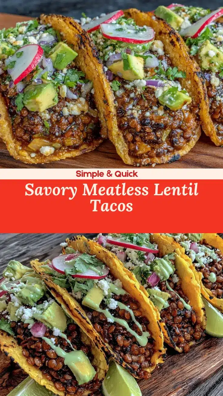 savory lentil tacos recipe