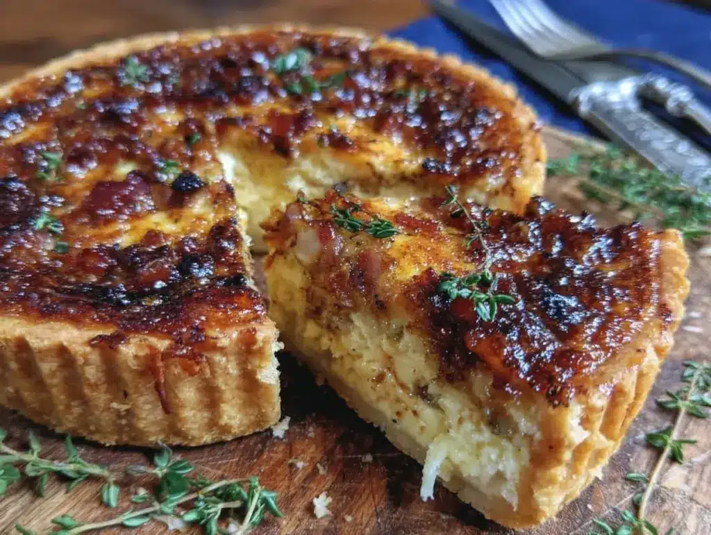 savory quiche lorraine - featured image