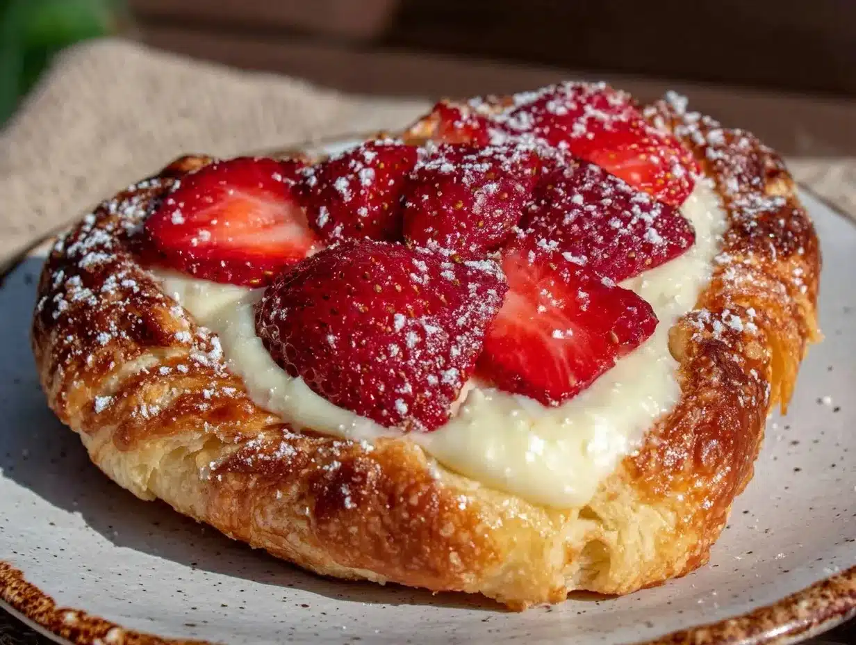 strawberry cream cheese danish preparation steps