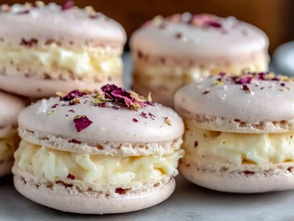 Strawberry Rose Macarons - featured image