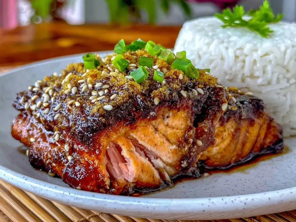 teriyaki glazed salmon - featured image