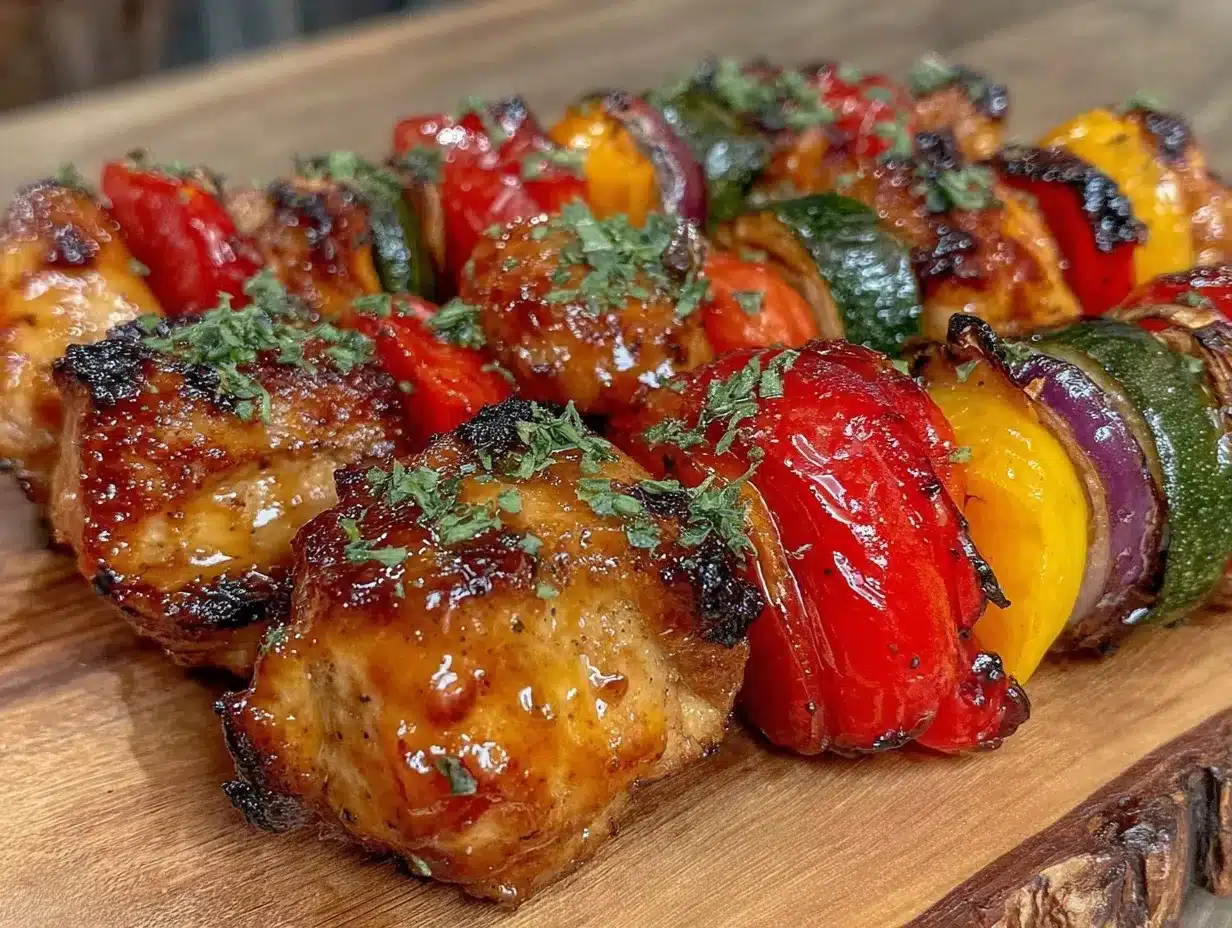 air fryer chicken kabobs preparation steps