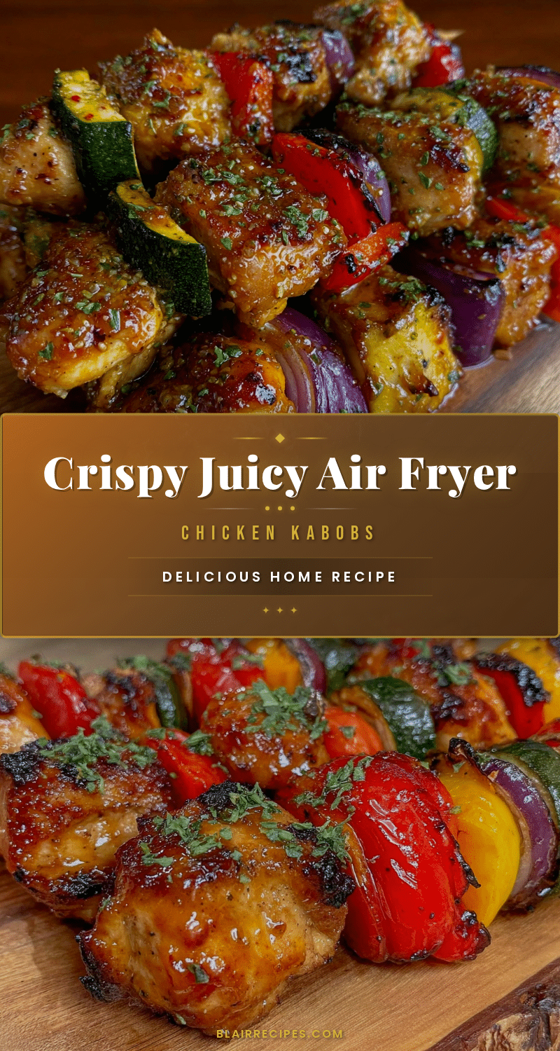 air fryer chicken kabobs recipe