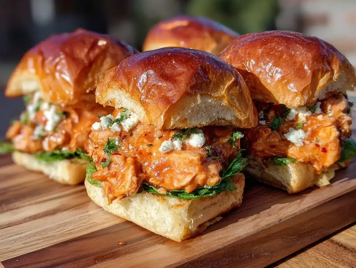 buffalo chicken sliders preparation steps