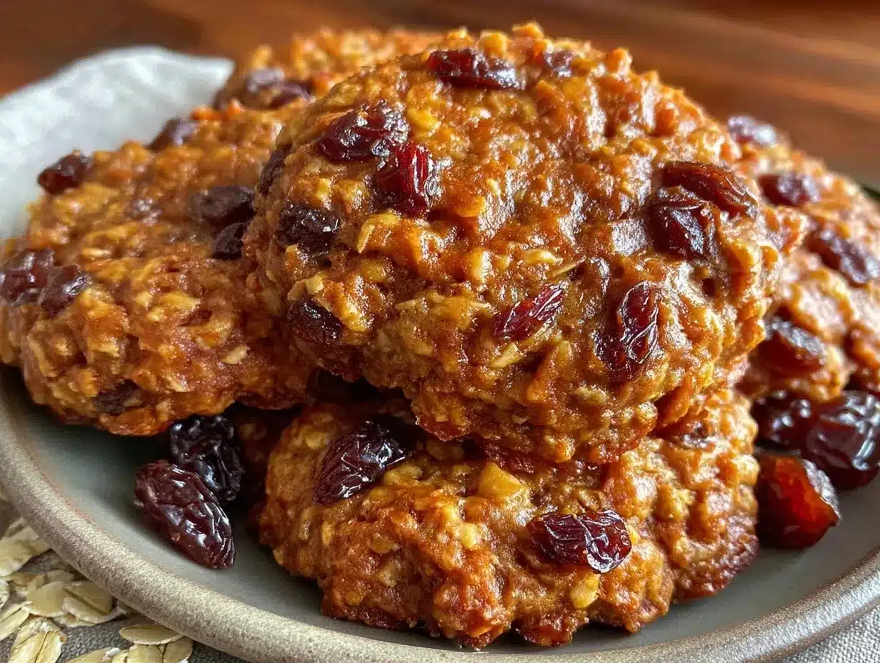 chewy oatmeal raisin protein cookies preparation steps