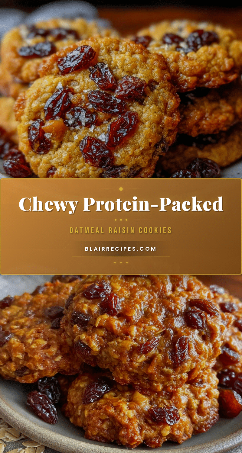 chewy oatmeal raisin protein cookies recipe
