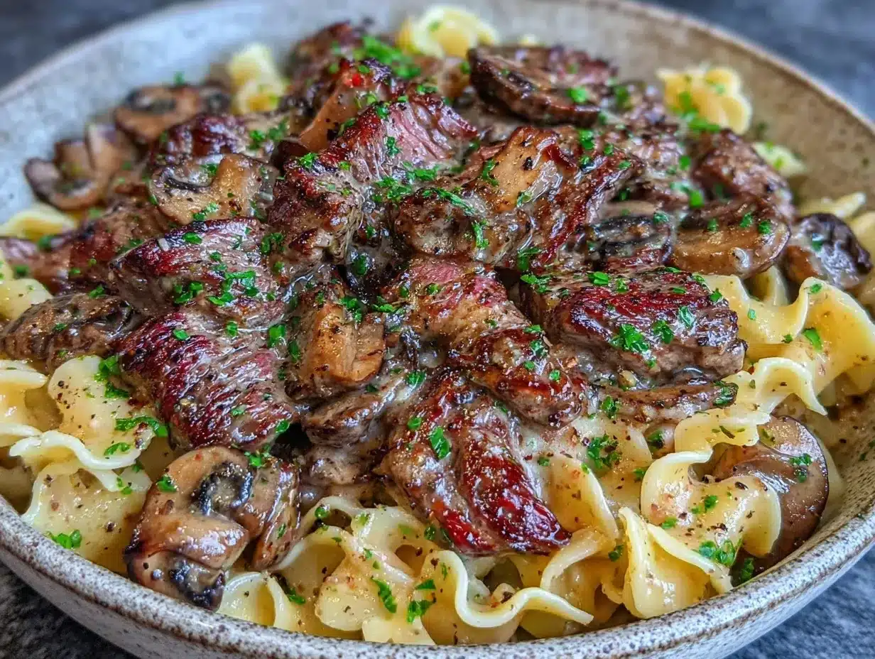 classic beef stroganoff recipe preparation steps