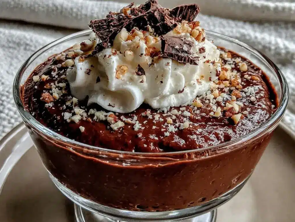 cottage cheese chocolate mousse - featured image