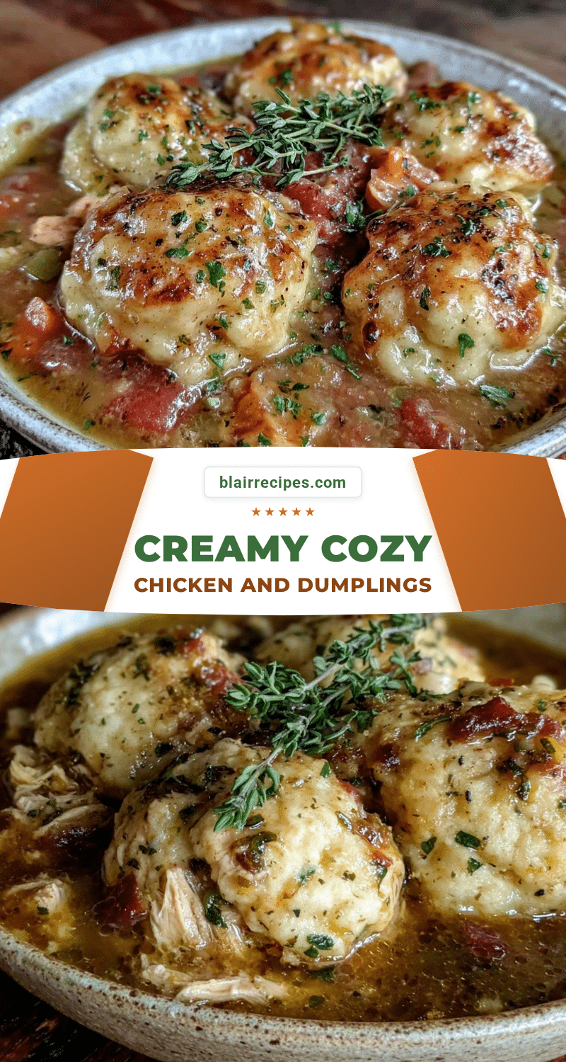 cozy chicken and dumplings recipe