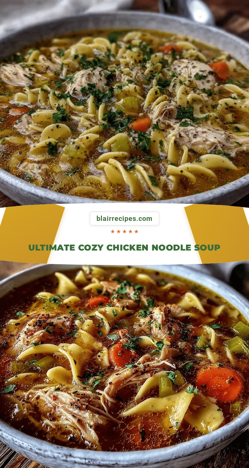 cozy chicken noodle soup recipe recipe
