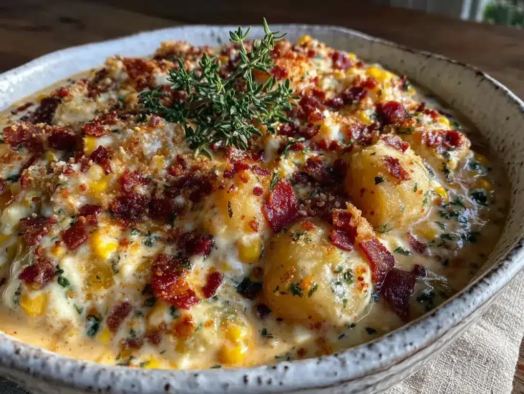 creamy corn chowder - featured image