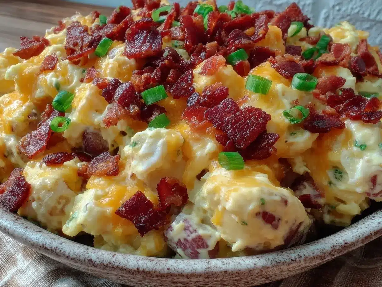 creamy loaded baked potato salad preparation steps