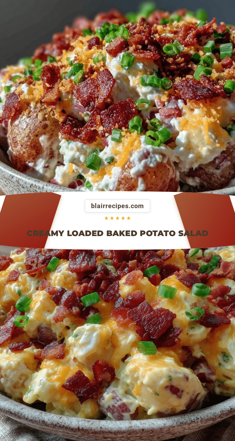 creamy loaded baked potato salad recipe