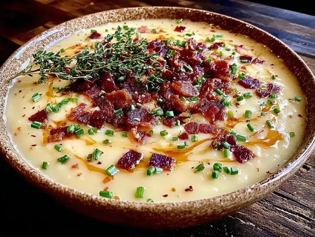 creamy potato soup recipe - featured image