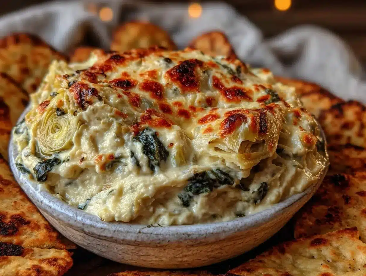 creamy spinach artichoke dip preparation steps