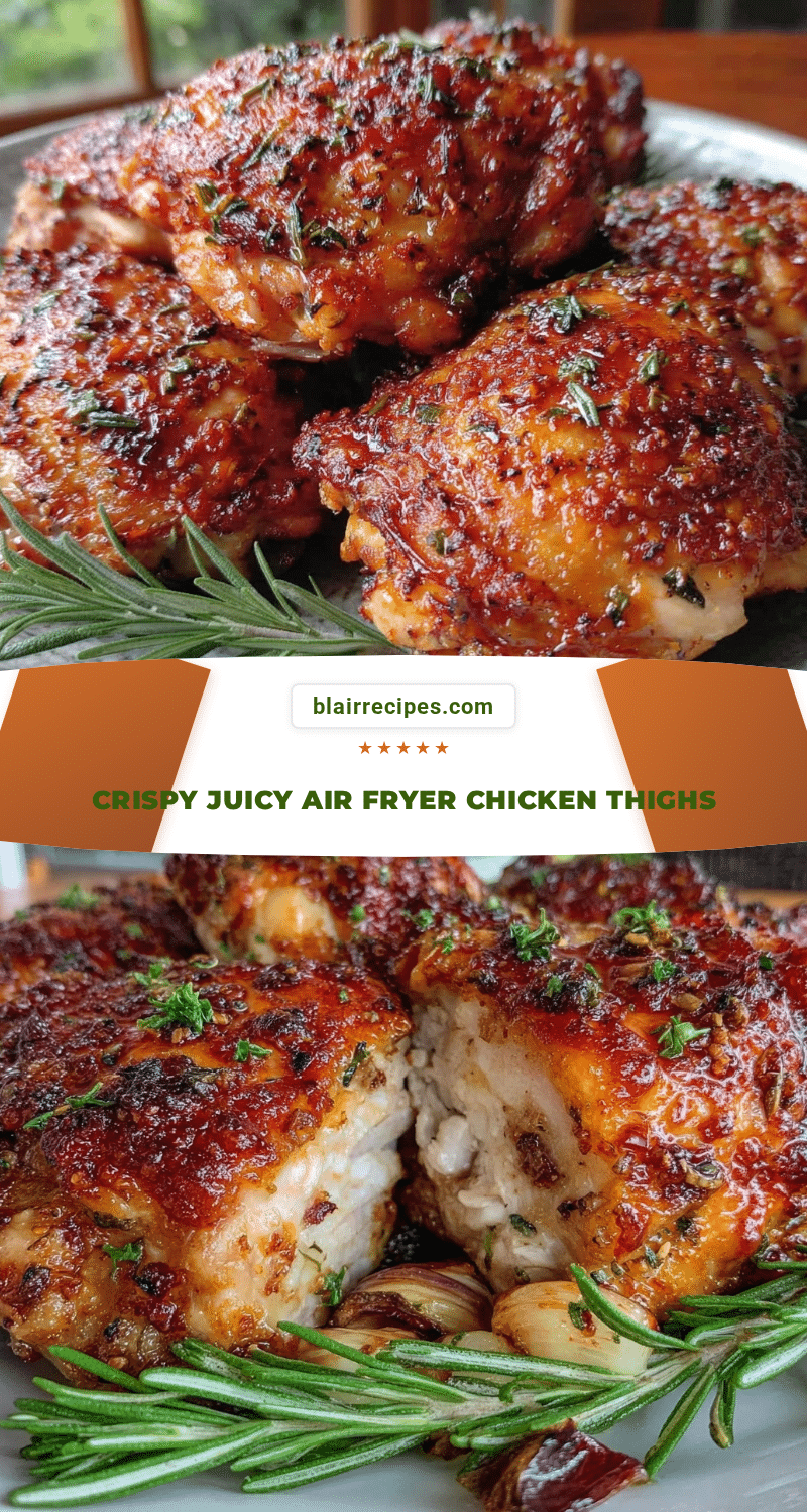 crispy air fryer chicken thighs recipe