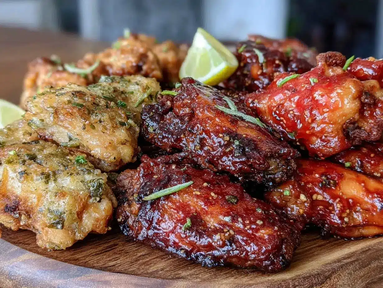 crispy air fryer chicken wings preparation steps