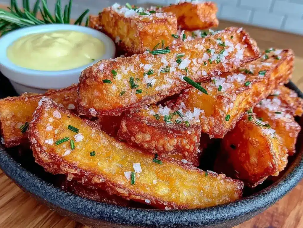 crispy air fryer french fries - featured image