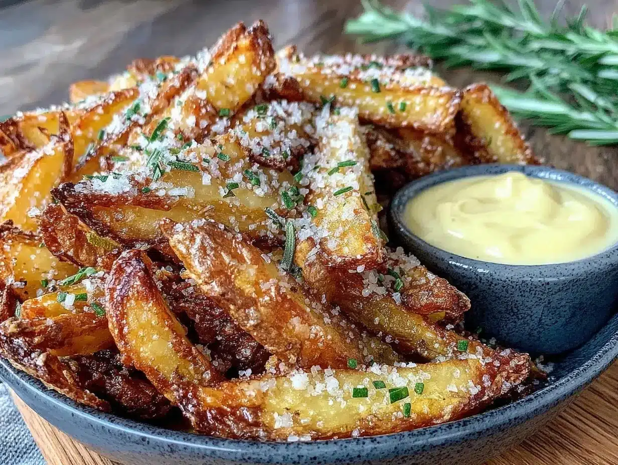 crispy air fryer french fries preparation steps