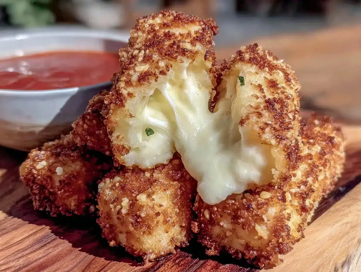 crispy air fryer mozzarella sticks preparation steps