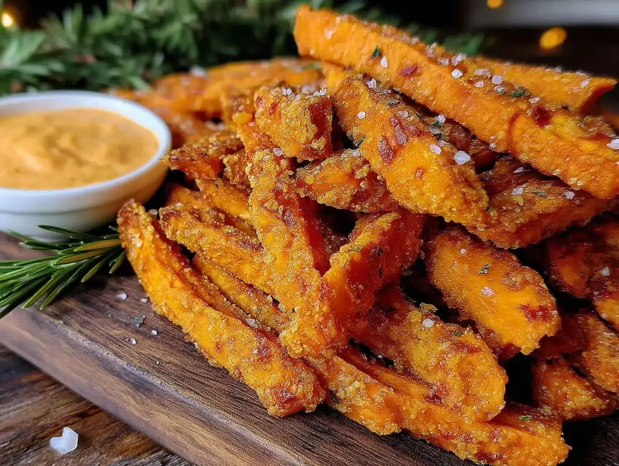 crispy air fryer sweet potato fries preparation steps