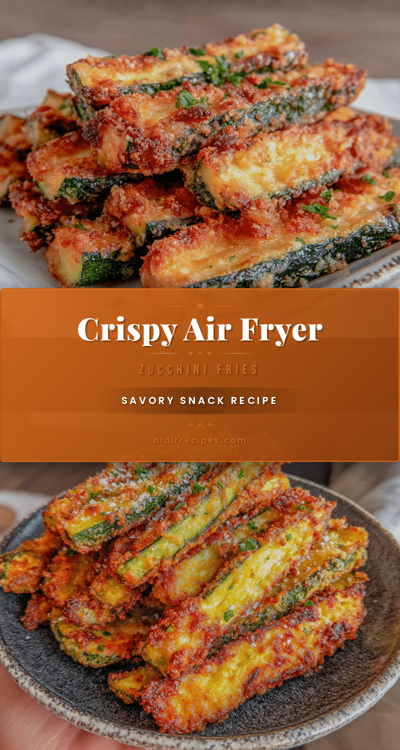 crispy air fryer zucchini fries recipe