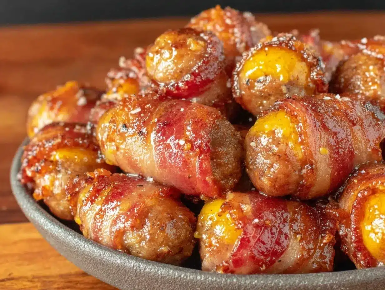 crispy bacon-wrapped little smokies preparation steps