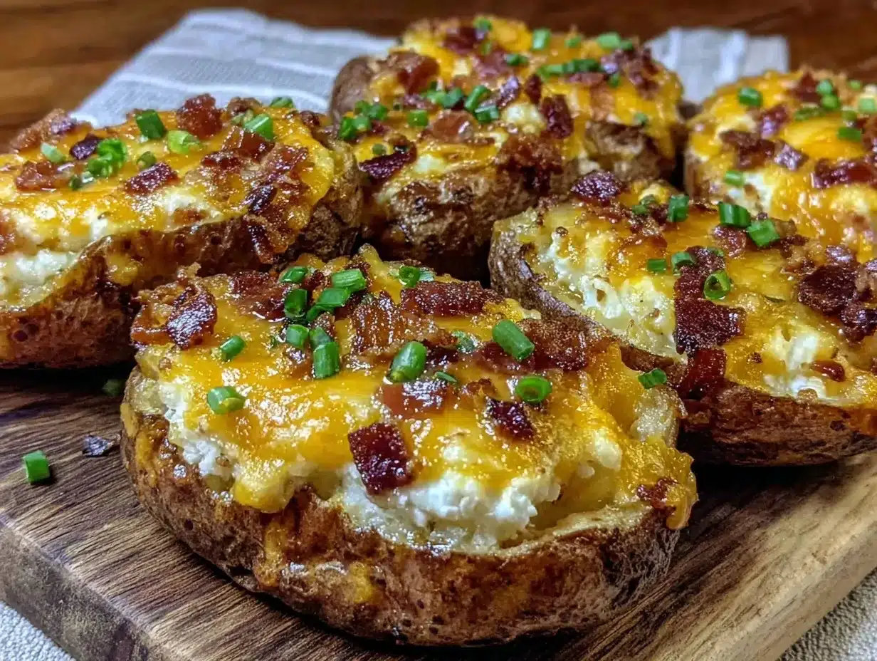 crispy loaded potato skins preparation steps