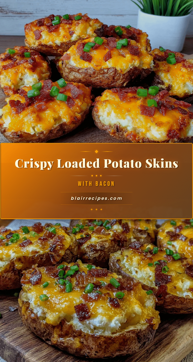 crispy loaded potato skins recipe
