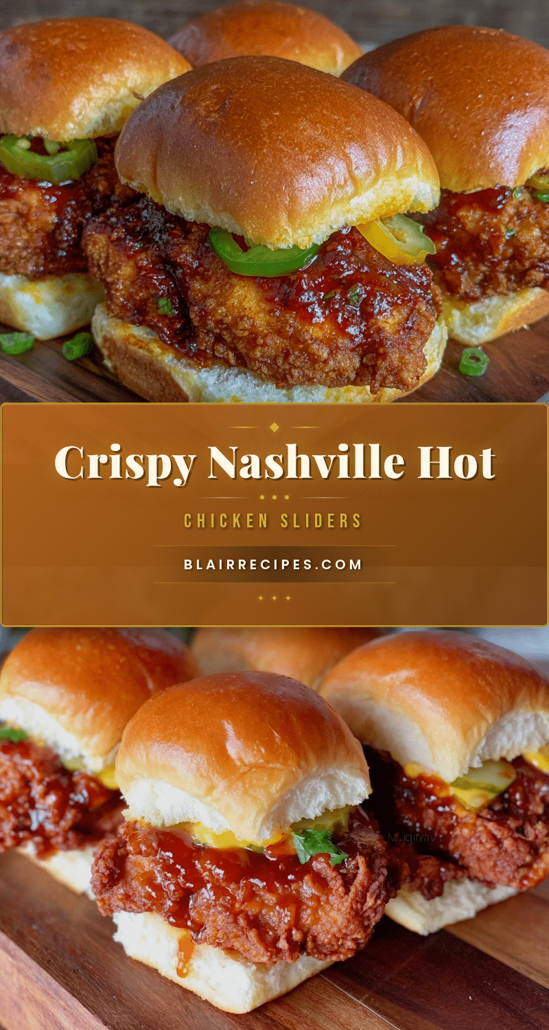crispy Nashville hot chicken sliders recipe